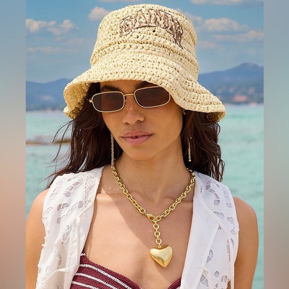 Ganni Crochet Bucket Hat